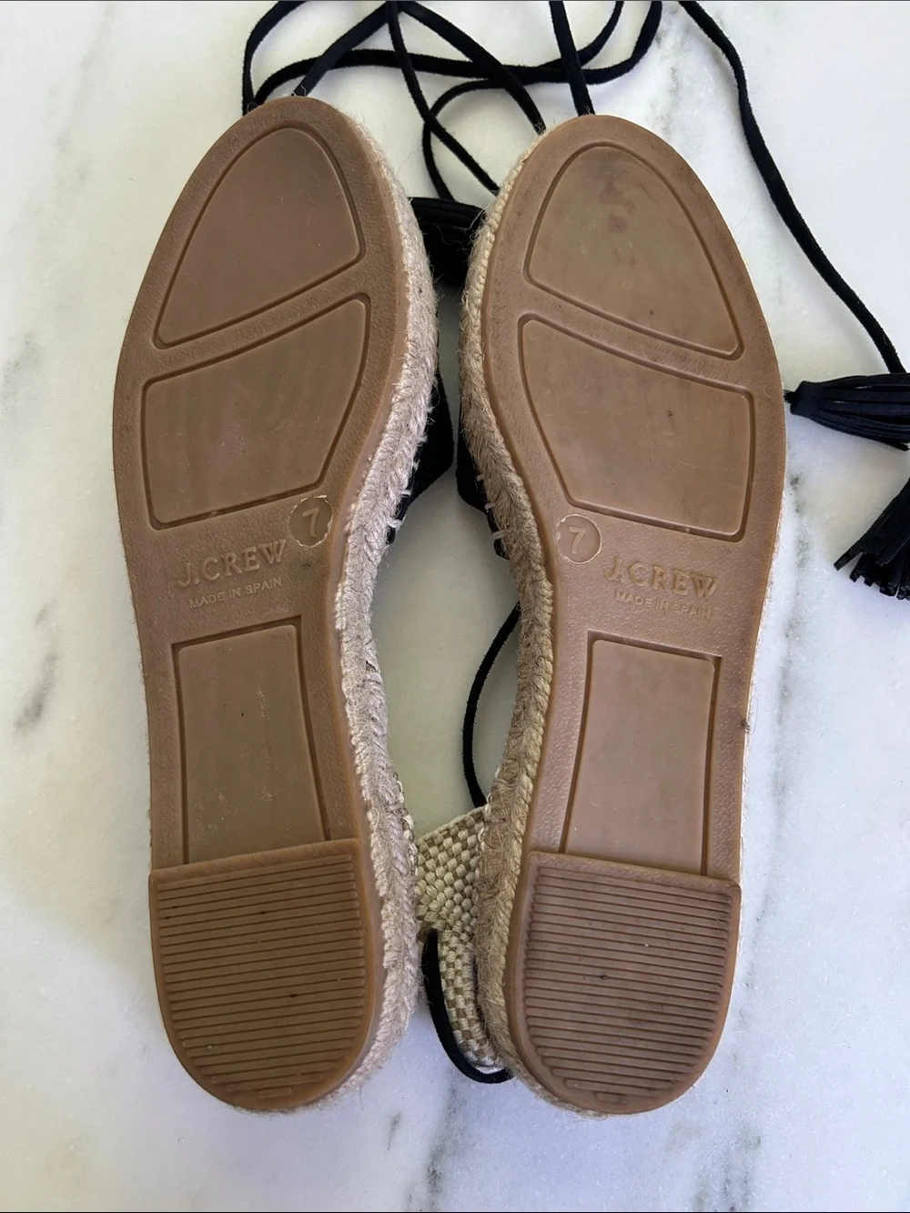 J.Crew Baja Blue Suede Lace-Up Espadrille Sandals | Size 7